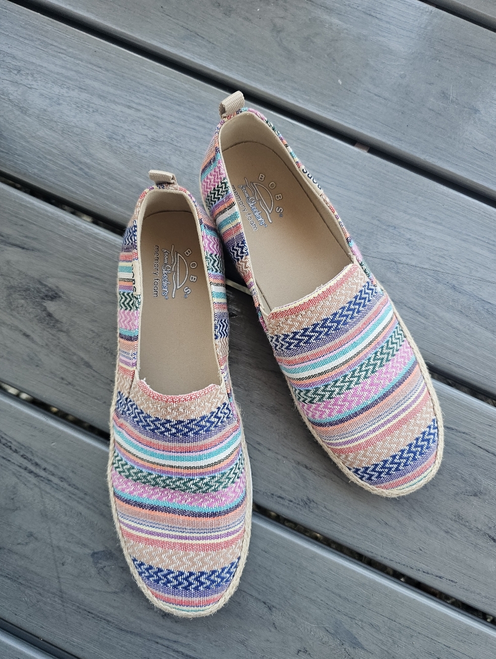 Skechers BOBS Women's Size 8.5 Flexpadrille LO - On Detail Slip-Ons - Picture 6 of 6